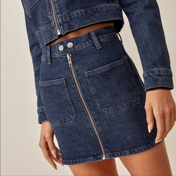 NWT Reformation Ana Denim Skirt!!, Size 25 - Picture 4 of 4